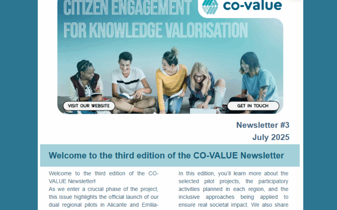 Co-Value has published the third edition of its newsletter