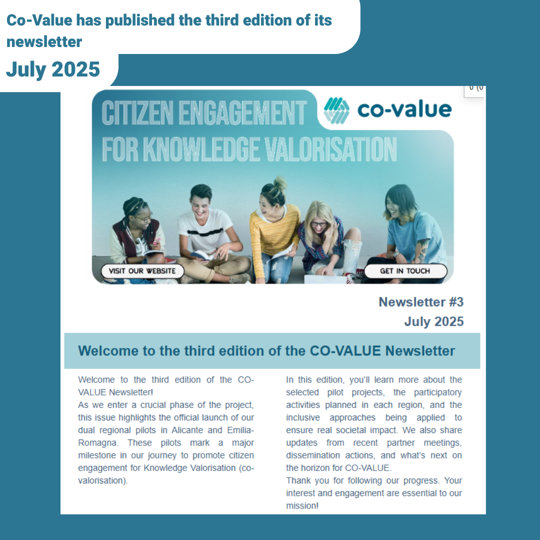 Co-Value has published the third edition of its newsletter