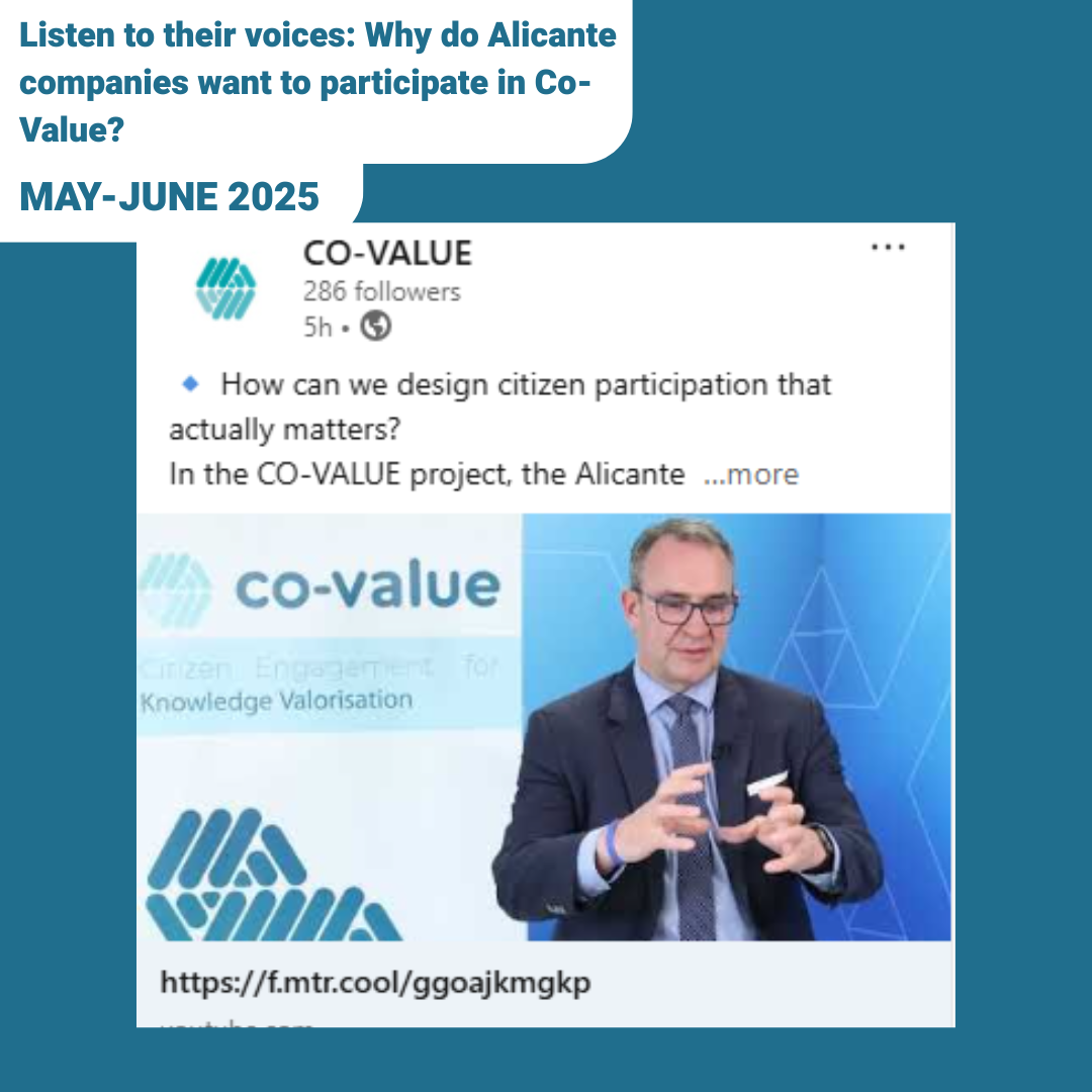 Listen to their voices: Why do Alicante companies want to participate in Co-Value?