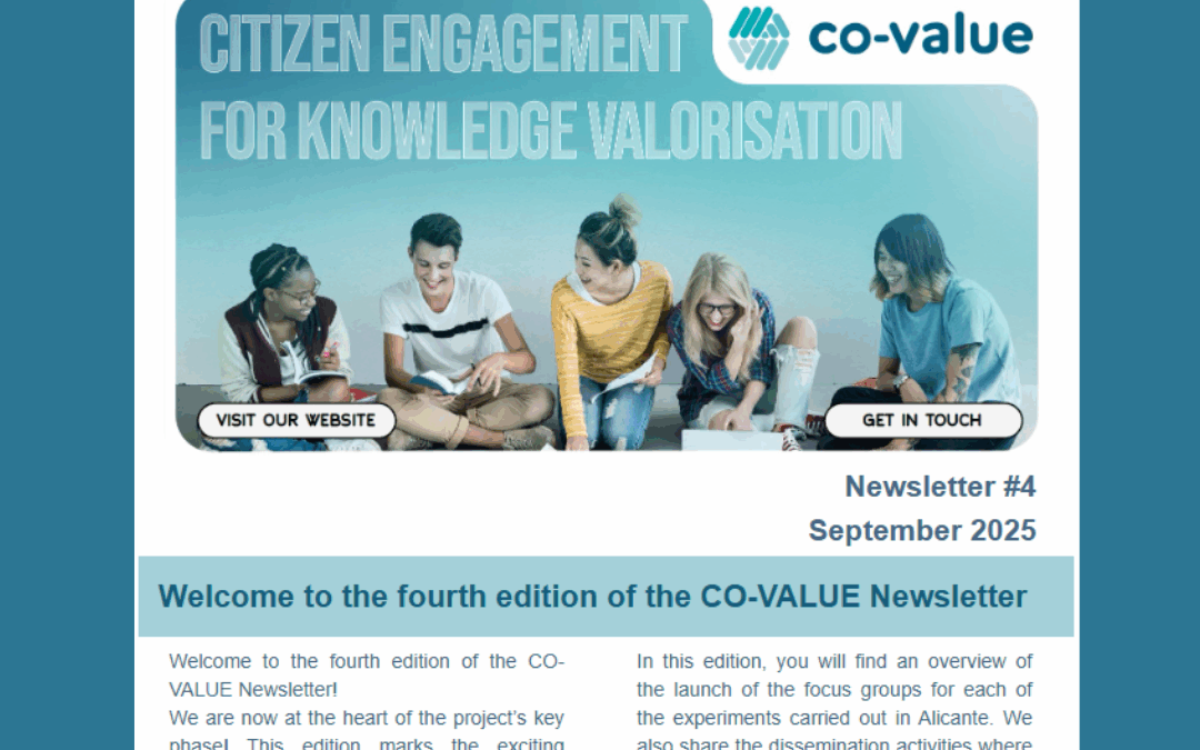 CO-VALUE has published the fourth edition of its Newsletter