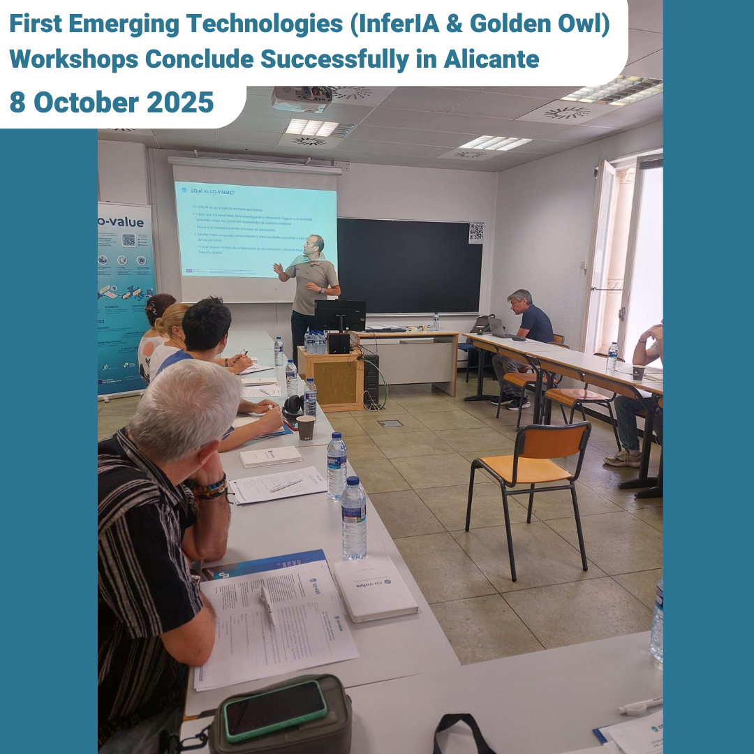 First Emerging Technologies (InferIA & Golden Owl) Workshops Conclude Successfully in Alicante
